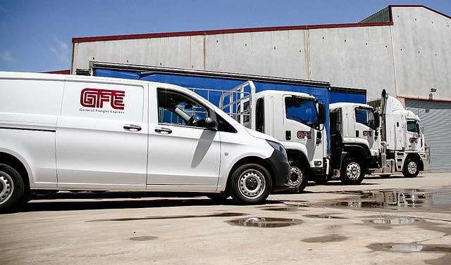 GFE vehicles at facility